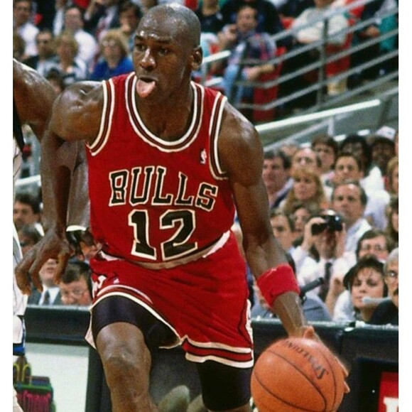 Michael Jordan (Mitchell/Ness)-(Bulls)-(Jersey)-(Red)-(Good Condition)-(XL)-$110 - Picture 4 of 9